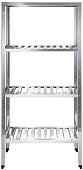 Стеллаж кухонный с решетчатыми полками Luxstahl СРРП-1800x1200x400