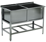 Ванна моечная Кобор ВМСБ/2-120/60/430