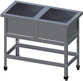 Ванна моечная VIATTO ВСМ‑2/700‑Н‑ЮТ