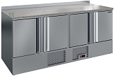 Стол холодильный POLAIR TMi4-G (гранит, с бортом)