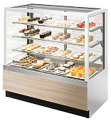 Витрина кондитерская Chilz VETE KUB LUX 90 белый, ясень наварра