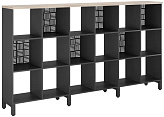 Стеллажная система КОБОР SQ-3Х6 black/natural