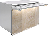 Прилавок нейтральный Luxstahl ПН-900 Premium (камень)