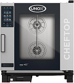 Пароконвектомат UNOX XEVC-0711-GPLM газ (левая дверь) купить по низкой цене в Хабаровске | Комплекс Трейд.