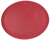 Поднос прорезиненный овальный Luxstahl 2700CT Dark red (680х460х45 мм, бордовый)