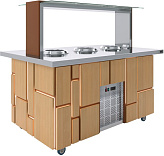 Салат-бар под электрические супницы Luxstahl СБС-1500 Premium (нерж.)