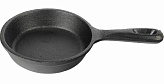 Сковорода порционная круглая с ручкой d 10 см, чугун