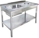 Стол для грязной посуды KAYMAN СПМ-123/1207 ПРАВЫЙ