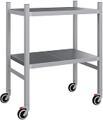 Стеллаж-тележка мобильный POLAIR LOAD.ME.MOBILE INOX МI09.2.50.12 500х900х1200 мм