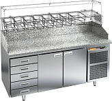 Стол для пиццы HICOLD PZ4-11/GN камень (без витрины)