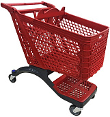 Тележка покупательская Корбис STP200-GR/RD