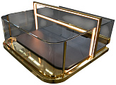 Витрина кондитерская встраиваемая Finist Glassier LUXURY GOLD GLG-10/7/3