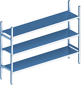 Стеллаж модульный базовый POLAIR LOAD.ME INOX 18AL.3IN40.15B