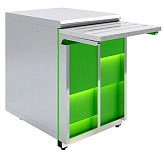 Прилавок нейтральный Luxstahl ПН-600 Premium (камень)