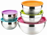 Миска MGsteel 77828 с синей крышкой (5.2 л) 