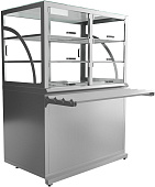 Прилавок холодильный Luxstahl ПХК (С)-1200 Premium (камень)