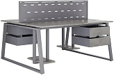 Стол офисный КОБОР TR/2-80/120 graphite/chicago