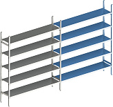 Стеллаж модульный линейный дополнительный POLAIR LOAD.ME INOX 16AL.5IN30.11Е